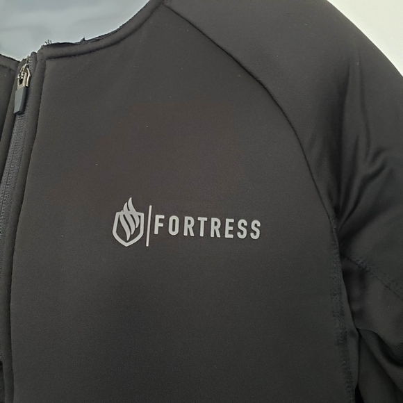 Fortress Womens Large Black Puffer Coat BasePro 1/4 Zip Quarter All Weather Gear - Picture 6 of 9